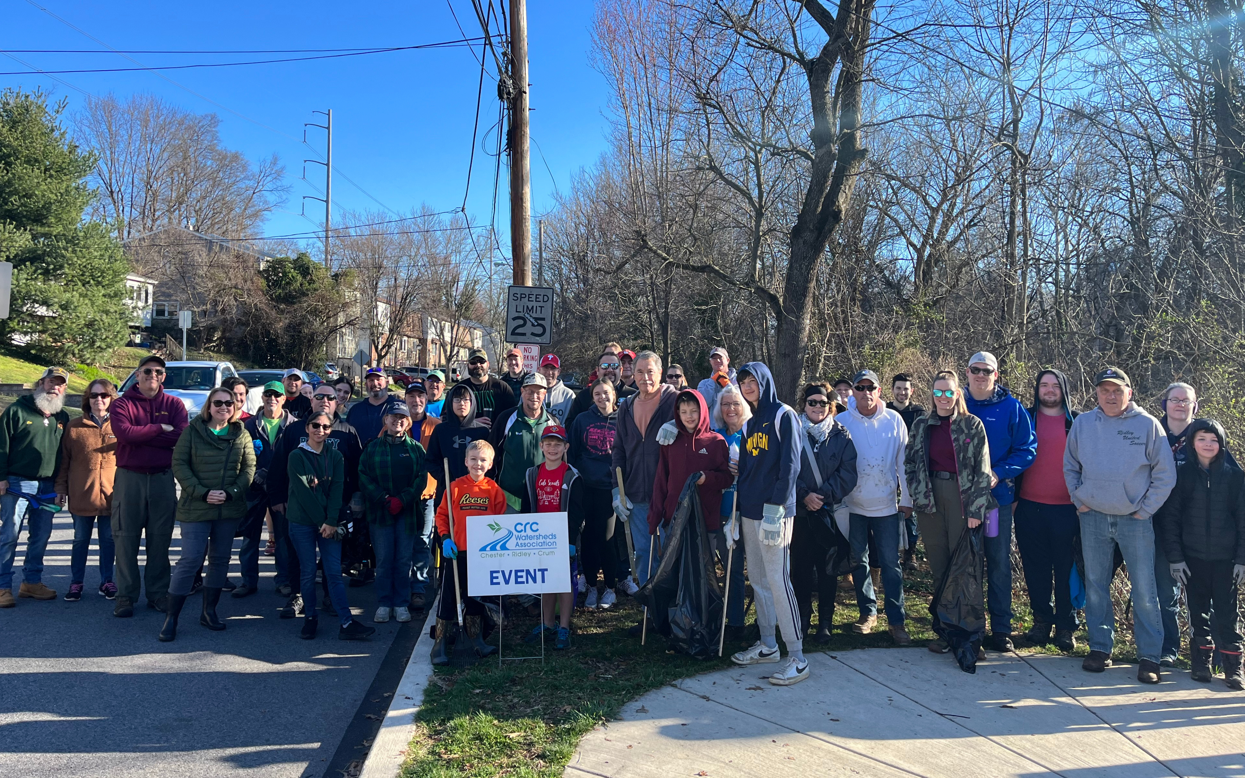 Group of volunteers from 2024 Streams Cleanup